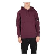 Katoenen hoodie met kangoeroezak C.p. Company , Purple , Heren