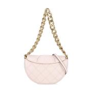 Roze Leren Schoudertas met Diamantpatroon Tory Burch , Pink , Dames