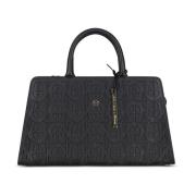 Stijlvolle Cut Stretch Handtas Aigner , Black , Dames