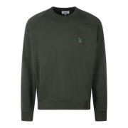 Bold Fox Geborduurde Sweatshirt Maison Kitsuné , Green , Heren