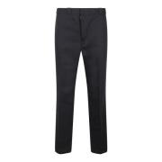 Geplooide katoenen broek rechte pijp Maison Margiela , Black , Heren