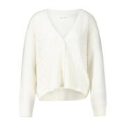 Gebreide Cardigan Uitverkoop, V-Hals, Geknoopt Samsøe Samsøe , White ,...