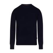 Kasjmier Pullover met Ronde Hals Windsor , Blue , Heren