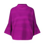 Gestreepte Batwing Mouw Top Joseph Ribkoff , Purple , Dames