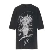 Kent Oversized T-shirt Anine Bing , Black , Dames