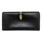 Pre-owned Leather wallets Gucci Vintage , Black , Dames