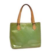 Pre-owned Leather handbags Louis Vuitton Vintage , Green , Dames