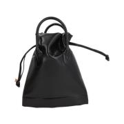 Zwarte bucket bag met trekkoordsluiting Comme des Garçons , Black , Da...