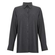 Grijze Katoenen Jessye Shirt Vrouwen Xacus , Gray , Dames