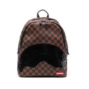 Bruin Geruit Patroon Rugzak Beperkte Oplage Sprayground , Brown , Here...