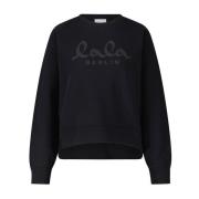 Logo Oversized Sweatshirt Ijora Lala Berlin , Black , Dames