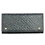 Pre-owned Leather wallets Burberry Vintage , Black , Dames