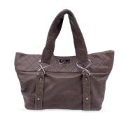 Pre-owned Leather chanel-bags Chanel Vintage , Brown , Dames