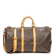 Pre-owned Coated canvas handbags Louis Vuitton Vintage , Brown , Dames