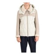 Shearling Hoodie met Ritssluiting Dfour , White , Heren