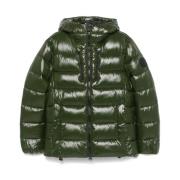 Groene Gewatteerde Jas met Capuchon Save The Duck , Green , Heren