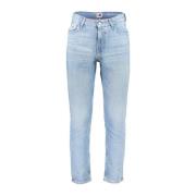 Jeans met borduursel en logo Tommy Hilfiger , Blue , Heren