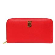 Pre-owned Leather wallets Burberry Vintage , Red , Dames