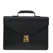 Pre-owned Leather louis-vuitton-bags Louis Vuitton Vintage , Black , H...