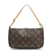 Pre-owned Coated canvas handbags Louis Vuitton Vintage , Brown , Dames