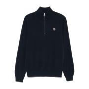 Navy Blue Zebra Logo Sweater PS By Paul Smith , Blue , Heren