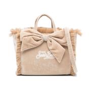 Velours Toprits Beige Tas MC2 Saint Barth , Beige , Dames