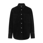 Denim Overshirt Anine Bing , Black , Dames