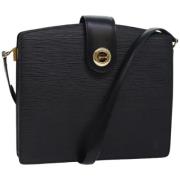 Pre-owned Leather shoulder-bags Louis Vuitton Vintage , Black , Dames