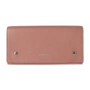 Pre-owned Leather wallets Burberry Vintage , Pink , Dames