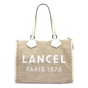 Natuurlijke Witte Tote Tas Lancel , Beige , Dames