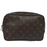 Pre-owned Canvas clutches Louis Vuitton Vintage , Brown , Dames