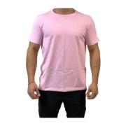 Casual Katoenen T-shirt Gcds , Pink , Heren