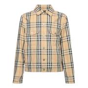 Beige Jas voor Mannen Aw24 Burberry , Beige , Heren