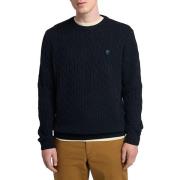 Cable Crew Neck Sweater Timberland , Blue , Heren