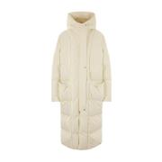 Witte Waterdichte Pufferjas Jil Sander , White , Dames