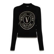 Truien Versace Jeans Couture , Black , Dames