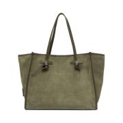 Marcella O Leren Crossbody Tas Gianni Chiarini , Green , Dames