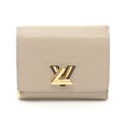 Pre-owned Leather wallets Louis Vuitton Vintage , Beige , Dames