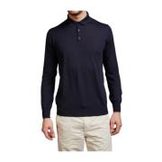 Wollen Polo Trui Kangra , Blue , Heren