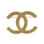 Pre-owned Metal chanel-jewelry Chanel Vintage , Yellow , Dames