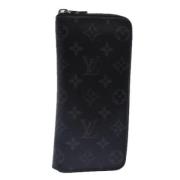 Pre-owned Canvas wallets Louis Vuitton Vintage , Black , Dames