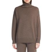 Bruine trui met hoge hals Max Mara , Brown , Dames