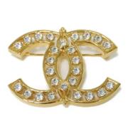 Pre-owned Metal chanel-jewelry Chanel Vintage , Yellow , Dames