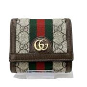 Pre-owned Canvas wallets Gucci Vintage , Multicolor , Dames