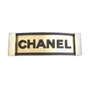 Pre-owned Metal hair-accessories Chanel Vintage , Black , Dames