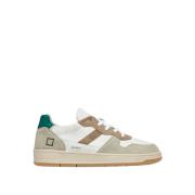 Vintage Court Sneakers in wit leer D.a.t.e. , Multicolor , Heren