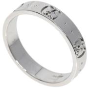 Pre-owned White Gold rings Gucci Vintage , Gray , Dames