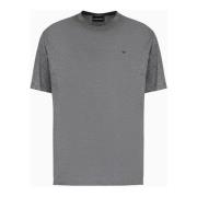 Grijze T-shirt met logodetails Emporio Armani , Gray , Heren