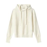 Witte Hoodie met Voorborduurwerk Hinnominate , Beige , Dames