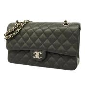 Pre-owned Leather chanel-bags Chanel Vintage , Black , Dames